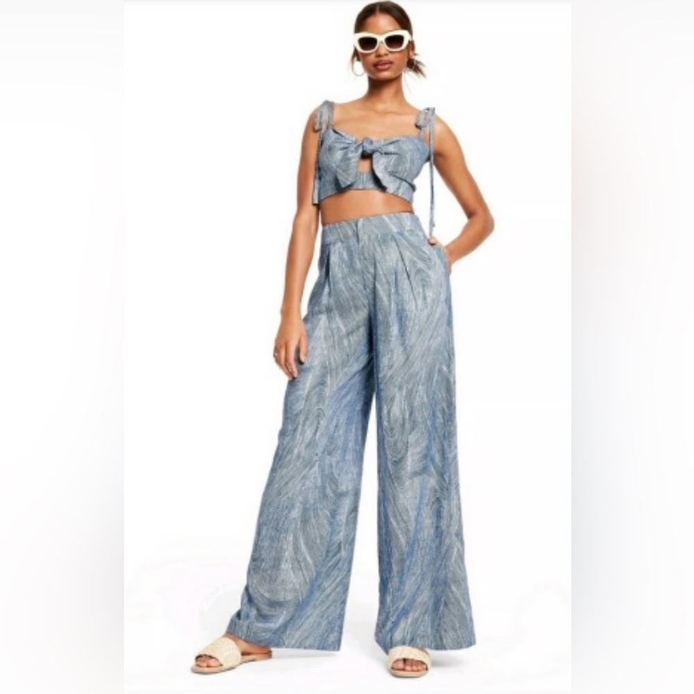 Target X fe Noel Blue Wide Leg coordinated set